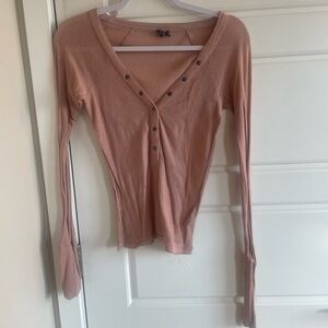 Urban Outfitters Ribbed Henley